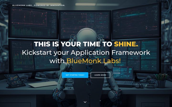 Screenshot of bluemonk.win