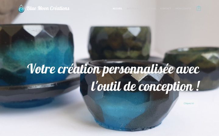 Skärmbild av bluemooncreations.net