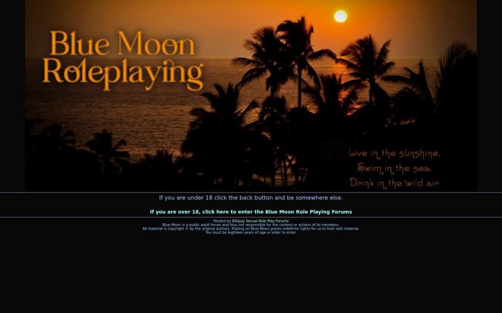 Screenshot of bluemoonroleplaying.com