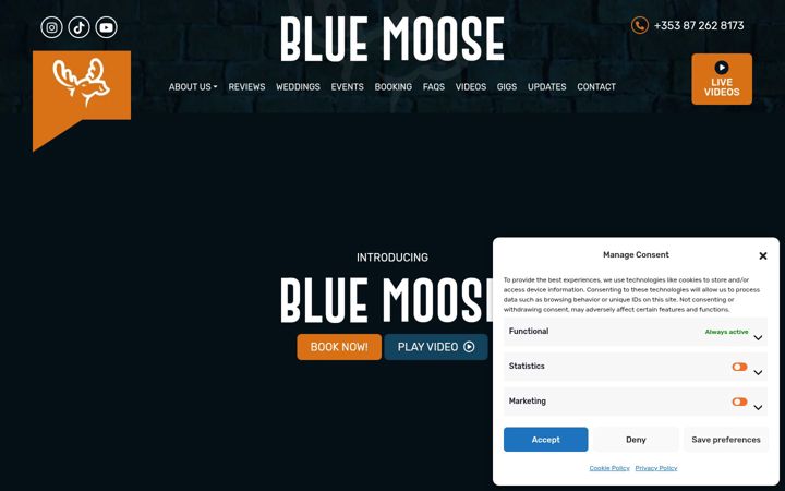 Ekrano kopija bluemoose.ie