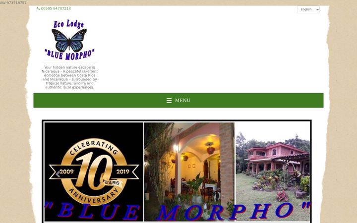 Screenshot of bluemorpho.us