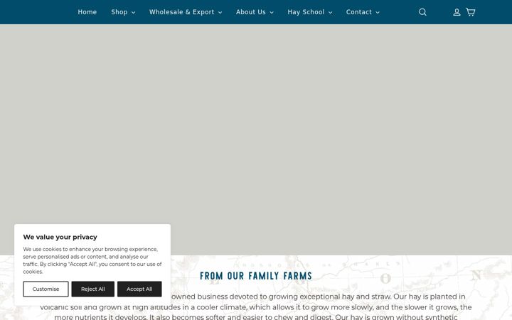 Screenshot of bluemountainhay.com