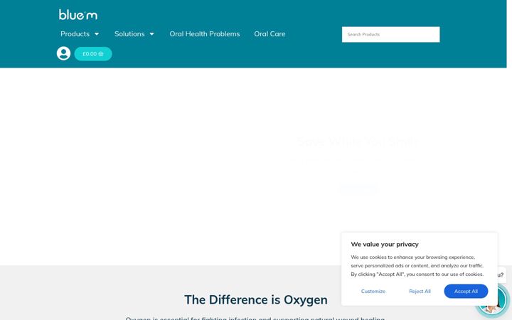 Screenshot of bluemshop.co.uk