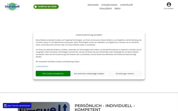 Zrzut ekranu bluemswelt.de