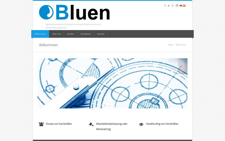 Екранна снимка на bluen.de
