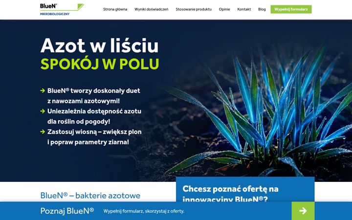 Екранна снимка на bluen.info