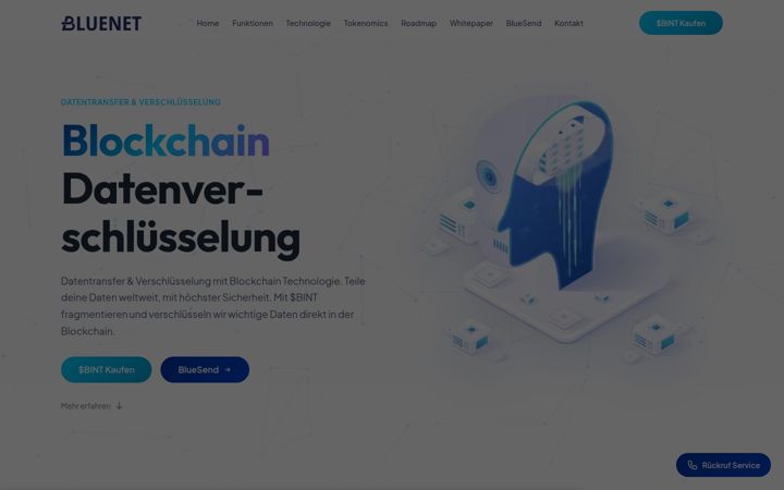 Screenshot of bluenet-industries.com