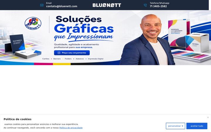 Screenshot of bluenett.com.br
