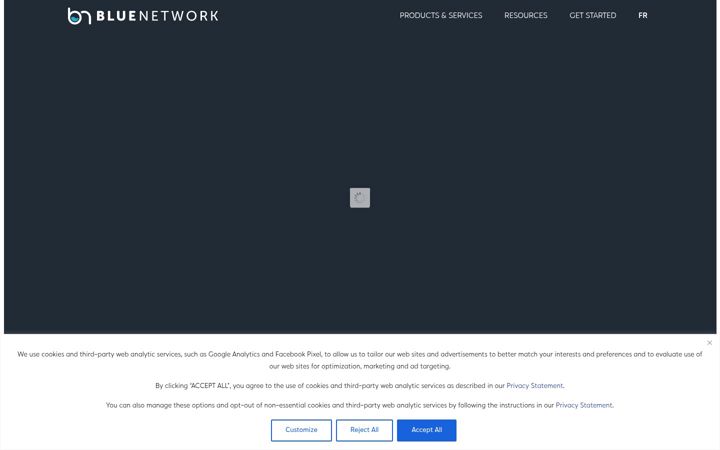Screenshot of bluenetwork.ca