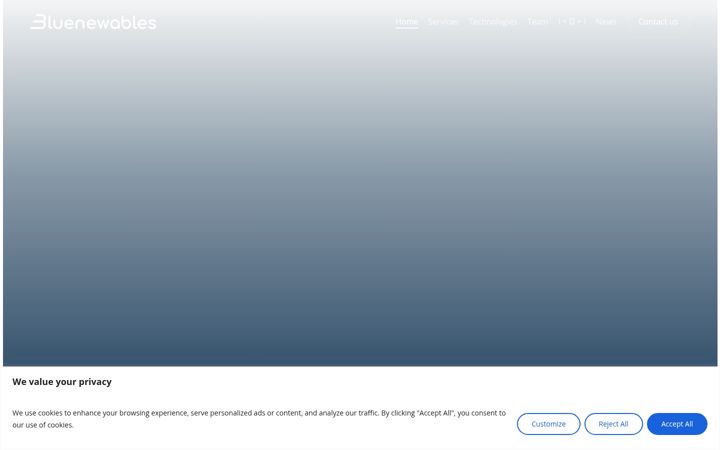 Screenshot of bluenewables.com