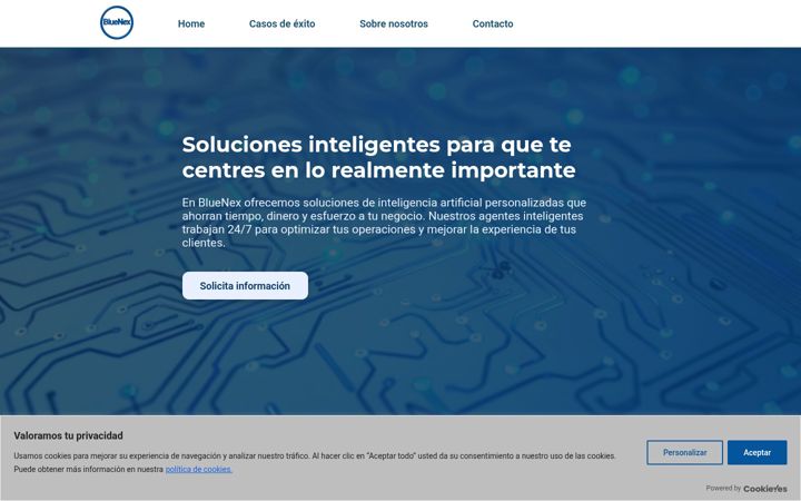 Screenshot of bluenex.es