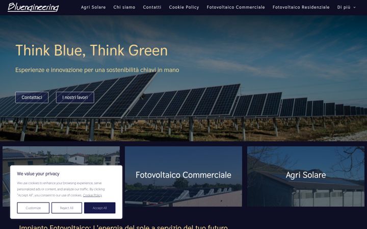 Skjermbilde av blueng.eu