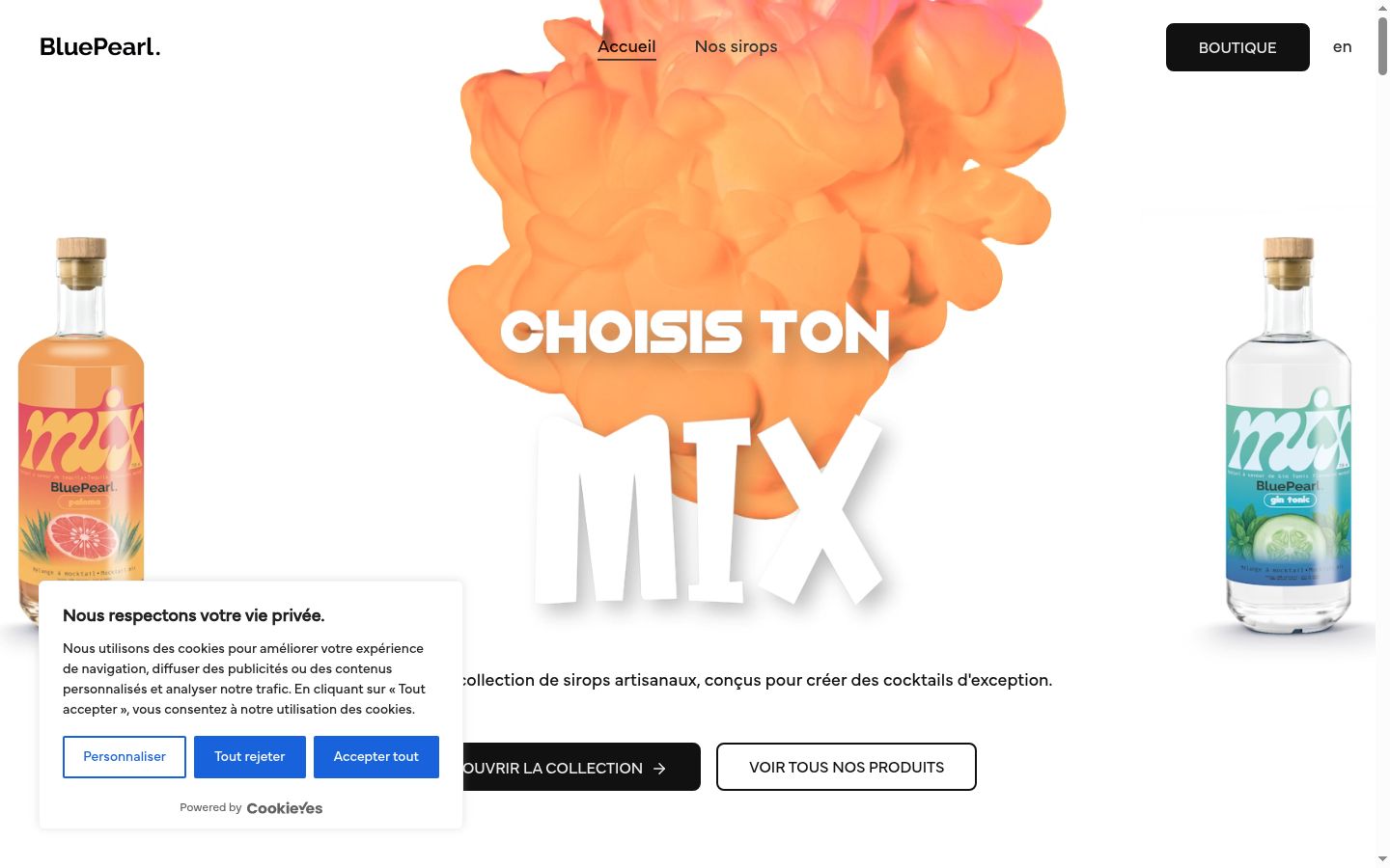 Screenshot του banner συγκατάθεσης που εμφανίστηκε πριν από οποιαδήποτε αλληλεπίδραση