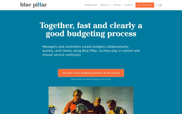 Screenshot of bluepillar.eu