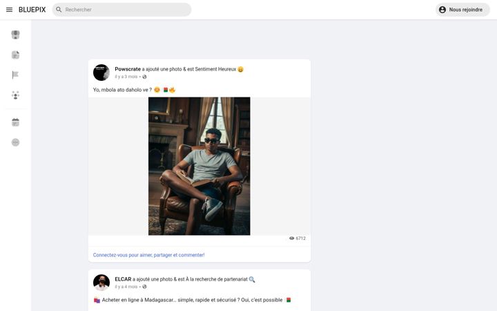 Screenshot of bluepix.mg