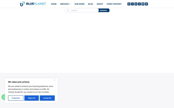 Screenshot of blueplanet.lk