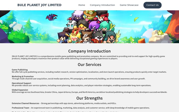 Screenshot of blueplanetjoy.com