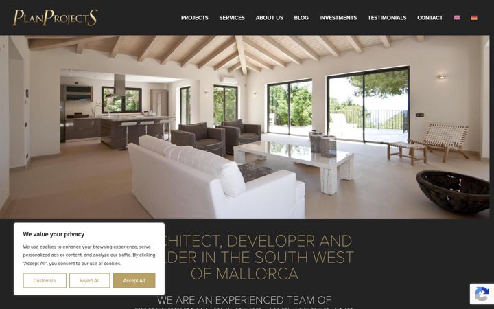 Screenshot of blueplanprojects.com