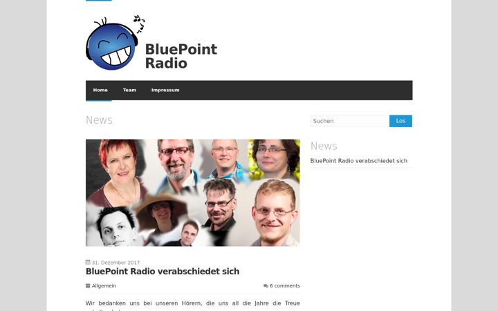 Screenshot of bluepoint-radio.de