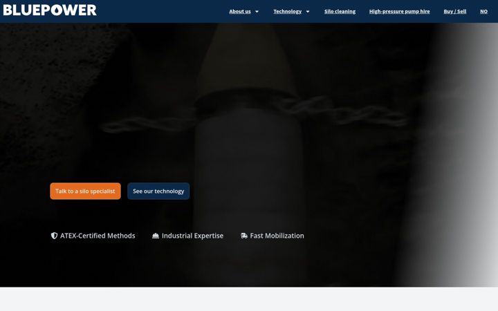 Screenshot of bluepower.as