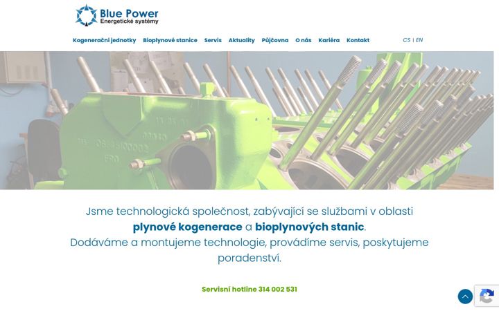 Screenshot ta' bluepower.cz