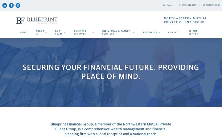 Screenshot of blueprint.nm.com