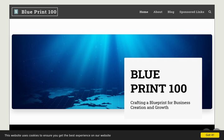 Screenshot of blueprint100.com
