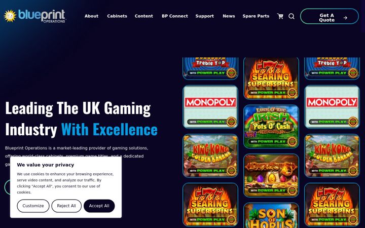 Screenshot of blueprintoperations.com
