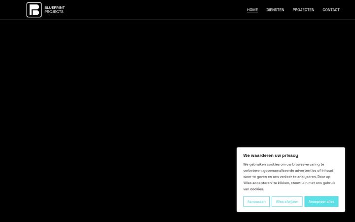 Screenshot of blueprintprojects.be