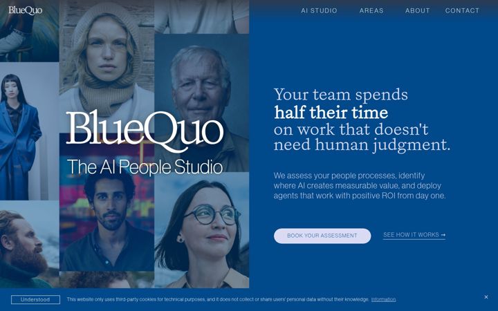 Screenshot of bluequo.com