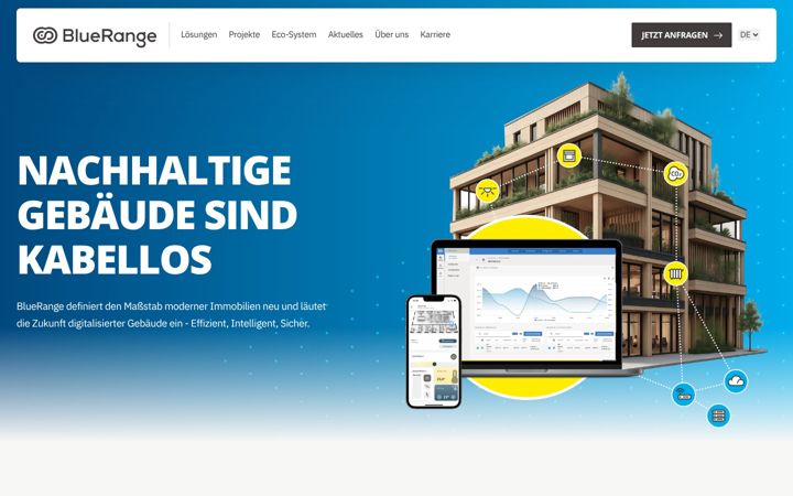 Screenshot of bluerange.io
