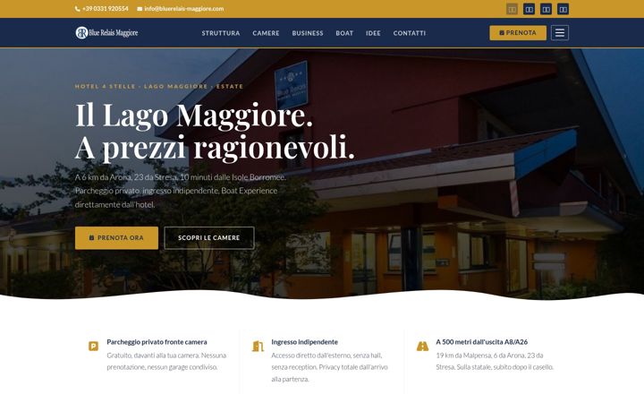 Screenshot of bluerelais-maggiore.it