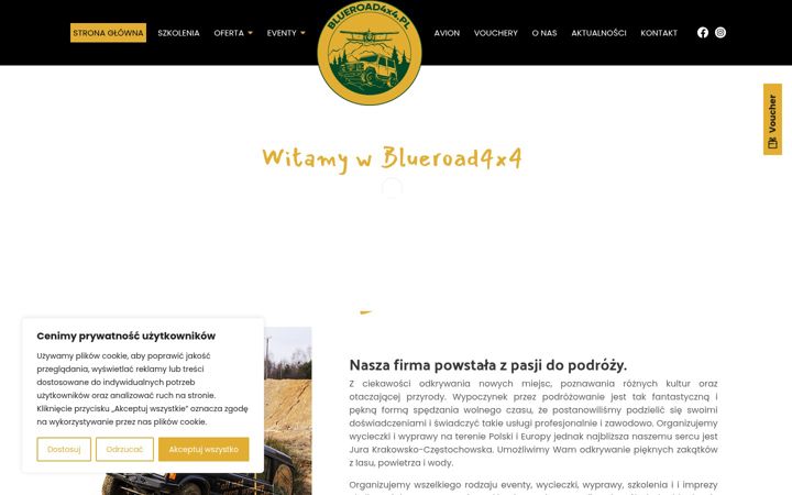 Screenshot of blueroad4x4.pl