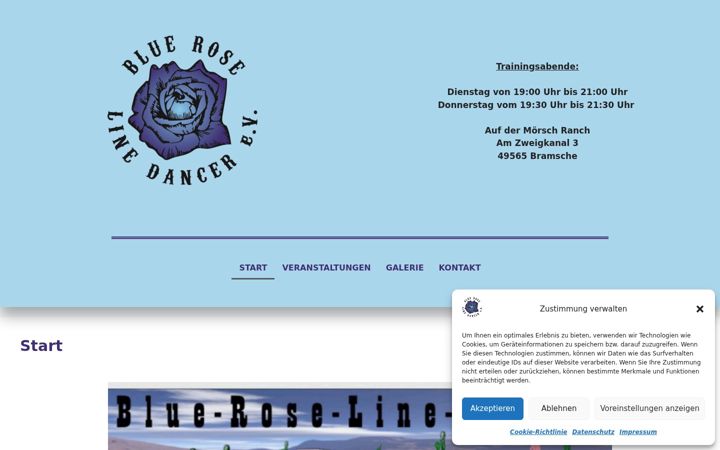 Screenshot ta' bluerose-linedancer.de