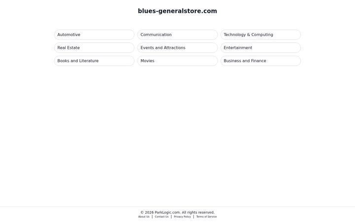 Screenshot of blues-generalstore.com