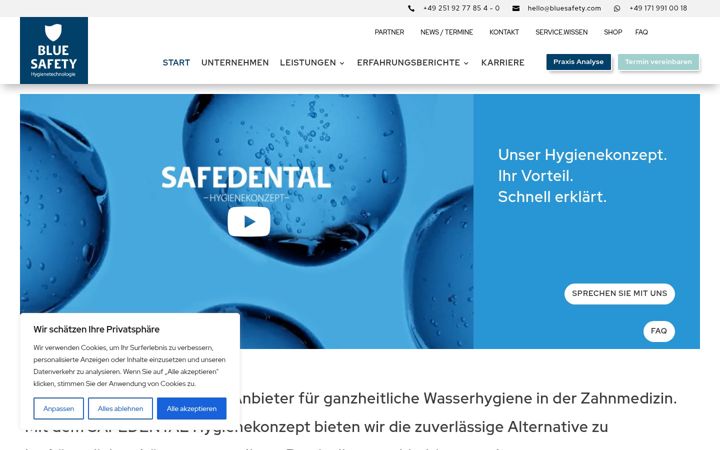 Screenshot ta' bluesafety.com