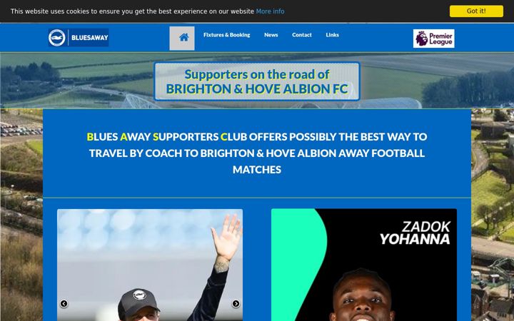 Screenshot of bluesaway.co.uk