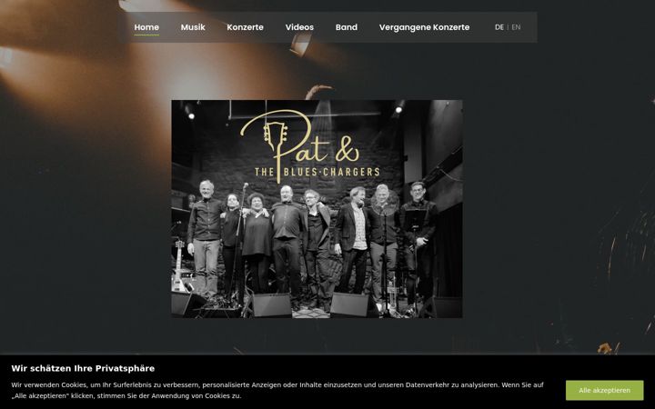 Screenshot of blueschargers.com