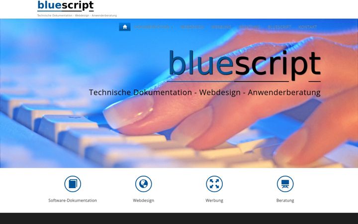 Screenshot of bluescript-haupt.de