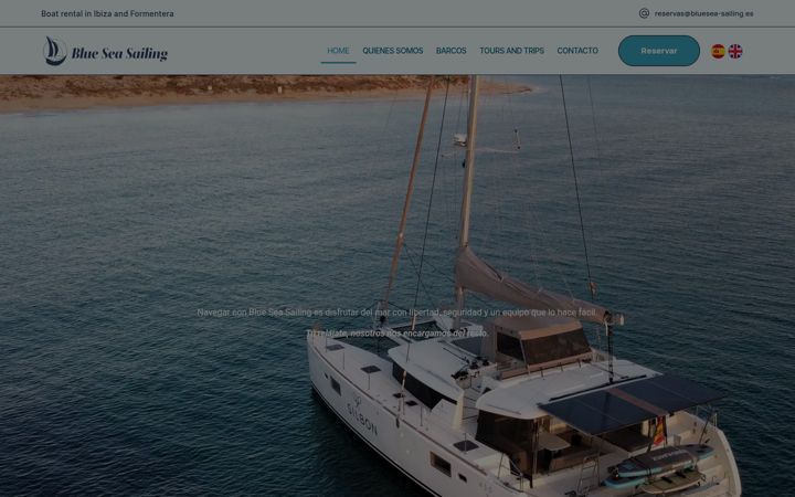 Screenshot of bluesea-sailing.es