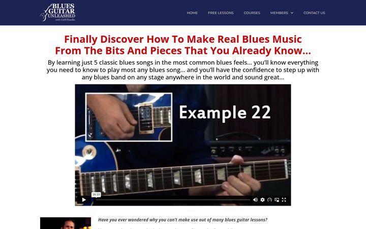 Captură de ecran a bluesgiginabox.com