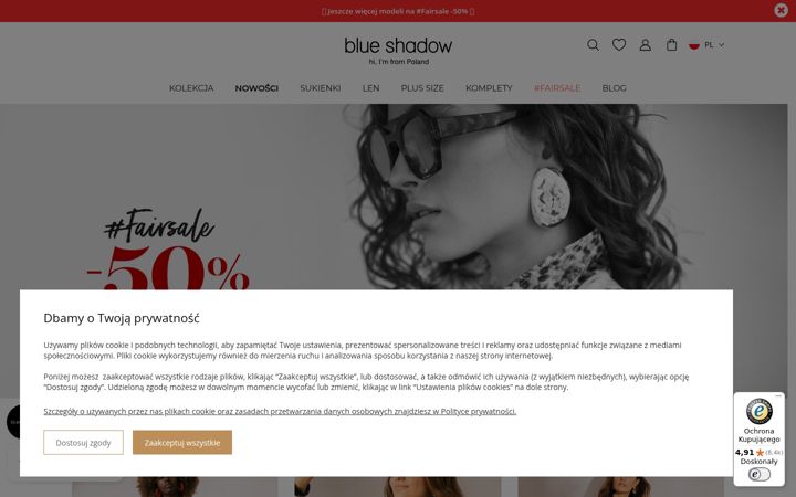 Screenshot of blueshadow.pl