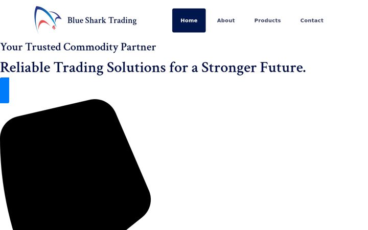 Screenshot of blueshark-trading.com