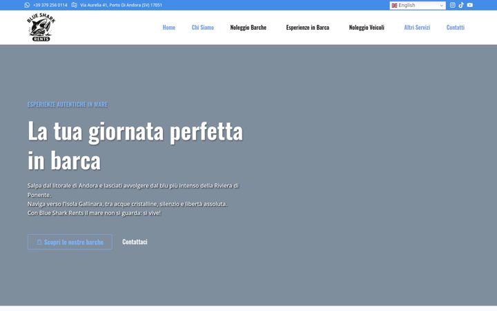 Screenshot of bluesharkrents.it