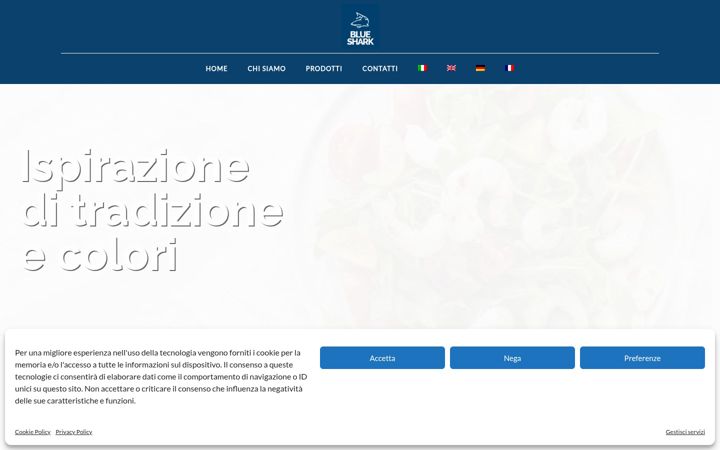 Screenshot of bluesharksrl.com