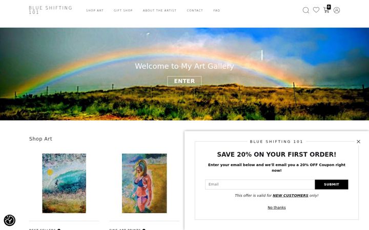 Screenshot of blueshifting101.com