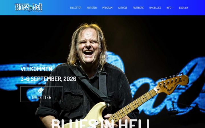Capture d'écran de bluesinhell.no