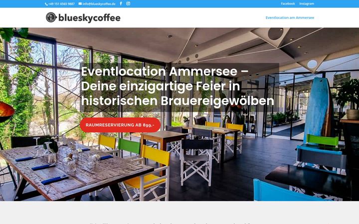 Screenshot of bluesky-ammersee.de