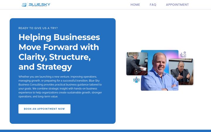 Screenshot of blueskybizconsulting.com