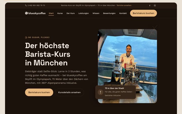 Screenshot of blueskycoffee.de